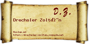 Drechsler Zoltán névjegykártya